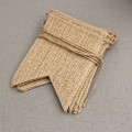Miniatyrbillede 3 af 5: 24 Paneler Burlap Flag til Bryllup Fest Dåb Indendørs Udendørs D