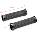 Miniatyrbilde 1 av 4: Sorte sykkelstyregrep, 1 par, MTB BMX grep, lengde 13 cm D