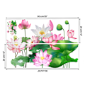 Miniatyrbillede 1 af 5: Gylden lotus vægdekoration til stue og soveværelse