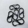 Miniatyrbillede 5 af 5: #20 Styk Mini S-Formet Karabinhager Aluminium Legering Karabinhager#