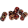 Miniatyrbillede 5 af 5: #20 Stykker Polyhedriske Terninger D6 Terninger 6-Sided 16mm Akryl Terninger Spil#