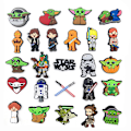 Miniatyrbillede 3 af 5: #25 Stykker 3D Clog-Sandaler Pynt (Star Wars), Sko Charms, Søde S#