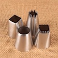Miniatyrbillede 4 af 5: #4 stk. Ekstra Store Rustfrit Stål Dyser, Store Konditor Dyser, R#