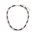 Miniatyrbillede 2 af 5: #Boho chic blød terracotta patchwork træperle halskæde til mænd#