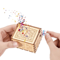 Miniatyrbild 5 av 5: #Miniatyr Trälåda med Handgraverad Vev för Jul, Va#