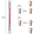 Miniatyrbilde 4 av 5: #Dobbeltsidet Svampbørste - Tilfeldige Farger, Neglelakk Gradient R#