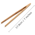 Miniatyrbild 1 av 5: #2 stycken 7 tum bambu brödtänger för toast, inläggningar, te, kakor#