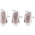 Miniatyrbilde 1 av 5: #3 Stykker Austin Rose Pastry-Tute, Rustfritt Stål Blomsterblad#