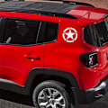 Miniatyrbillede 4 af 5: #Reflekterende Pentagram Brændstoftank Bilsticker, Stjerne Bilsticker, 4x#