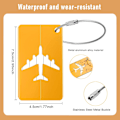 Miniatyrbillede 4 af 5: #Bagagemærke, Flyveskuffemærker, 6 stk. Aluminiumsskuffemærke#
