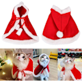 Miniatyrbillede 3 af 5: #Julekjole til kæledyr (S) til hund kat juleferie kostume C#