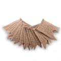 Miniatyrbillede 4 af 5: 24 Paneler Burlap Flag til Bryllup Fest Dåb Indendørs Udendørs D