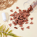 Miniatyrbilde 1 av 5: Pose med treknapper Hjerte 2 huller Farge Brun-Gul Sy Sc
