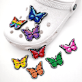 Miniatyrbillede 2 af 5: #20 Stykker 3D Clog-Sandaler Pynt (Sommerfugl), Sko Charms, Sød S#