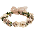 Miniatyrbilde 1 av 5: Blomsterkrans, Blomsterhodeband Blomsterkrans Hodebånd Boho Rose