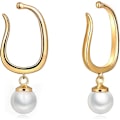 Pikkukuva 2 / 5: #Helmi Cuff Clip Korvakorut Riippuva Non Pierced Korvat 14K Kulta#