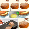 Miniatyrbilde 3 av 5: #Profesjonell kakekutter, justerbar dobbel kakeskjæretråd, S#