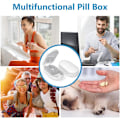 Miniatyrbild 5 av 5: #1 Tablettdelare (Vit), Tablettdelare med blad, Pillkutter