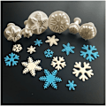 Miniatyrbild 1 av 5: Set med 6 snöflingeskakutsformar