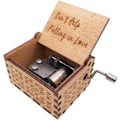Miniatyrbild 2 av 5: #Miniatyr Trälåda med Handgraverad Vev för Jul, Va#
