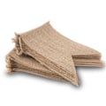 Miniatyrbillede 2 af 5: 24 Paneler Burlap Flag til Bryllup Fest Dåb Indendørs Udendørs D