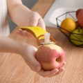 Miniatyrbillede 4 af 5: På lager Bærbar rustfrit stål skræller dobbeltfunktion to i en rot