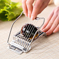 Miniatyrbild 5 av 5: Hemkök Stål Ägg Slicer Verktyg Läder Ägg Slic