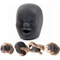Miniatyrbillede 2 af 5: #Sjov ansigt følelsesbold (sort, latter), gadget stressaflastning squ#