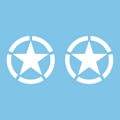 Miniatyrbillede 2 af 5: #Reflekterende Pentagram Brændstoftank Bilsticker, Stjerne Bilsticker, 4x#