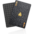 Miniatyrbillede 2 af 5: #Poker Kortespil - Vandafvisende Plastik Diamant Sort Nyhedskort#