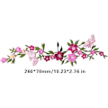 Miniatyrbillede 1 af 5: #2 STK, Nye Sommerfugle Blomst Brodererede Patches, Blomsterblonder Fa#