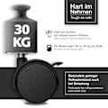 Miniatyrbilde 4 av 5: #Sett med 4 møbelhjul 40 mm - Transport hjul med brems u#