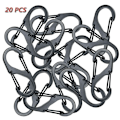 Miniatyrbillede 1 af 5: #20 Styk Mini S-Formet Karabinhager Aluminium Legering Karabinhager#