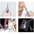 Miniatyrbilde 4 av 5: #Nese- og ørehårtrimmer (35*5mm), rustfritt stål nesehårtrimmer#