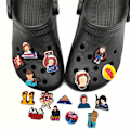 Miniatyrbillede 1 af 5: #16 Stykker 3D Clog-Sandaler Smykker (Stranger Things), Sko Charms#