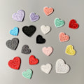 Pikkukuva 5 / 5: 10 kpl Punaisia Sydänlappuja (2,3 * 2 cm), Silitys/Ommeltavat Sydänlaput, DIY A