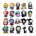 Miniatyrbillede 1 af 5: #20 Stykker 3D Clog-Sandaler Pynt (Halloween Serie), Sko Charms#