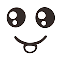 Miniatyrbild 5 av 5: #Roliga smileystickers (slumpmässig färg), Rolig väggdekal för WC,#