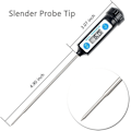 Miniatyrbilde 3 av 4: Svart koketermometer, kjøkkentermometer digitalt