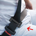 Miniatyrbillede 3 af 5: #Metal Sælgurtjusterer, Auto Skulder Nakkestrop Positioner, U#
