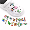 Miniatyrbillede 2 af 5: #20 Stykker 3D Clog-Sandaler Pynt (Lysår Bad), Sko Charms, #