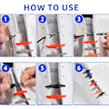 Miniatyrbilde 4 av 5: #Elastiske silikonlisser Elastiske Spesielle Lissefrie Lisser Ingen Knyting#