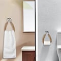 Pikkukuva 4 / 4: Retro Köysipyyheteline WC Vintage Pyyheteline WC-paperiteline Köysipaperiteline Pyyhkeiden tai WC-paperirullien ripustamiseen Kylpyhuoneen WC:hen