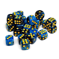 Miniatyrbillede 3 af 5: #20 Stykker Polyhedriske Terninger D6 Terninger 6-Sided 16mm Akryl Terninger Spil#