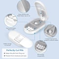 Miniatyrbild 3 av 5: #1 Tablettdelare (Vit), Tablettdelare med blad, Pillkutter