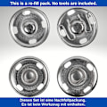 Miniatyrbilde 4 av 5: #Sy-knapper, (6 mm), 20 par Sølv, Spenne for klær og #