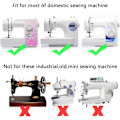 Pikkukuva 4 / 4: Vapaa-käyttöinen ompelukoneen quilting-jalka, suuri metalli