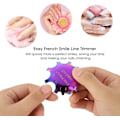 Miniatyrbillede 5 af 5: #Farverige Rustfrit Stål Fransk Neglekunst Skabelon Manicure Let F#