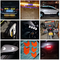 Miniatyrbillede 5 af 5: #2 stk. Reflekterende Advarselspil Sticker til Bil (Rød), Høj Intensitet#