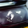 Miniatyrbillede 4 af 4: #Reflekterende Bilsticker Fodspor Vandtæt og Farvefast Vinyl#